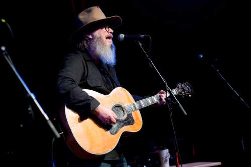 Jeremy Harmon  |  The Salt Lake Tribune

Otis Gibbs performs during the Joe Hill Roadshow at The State Room in Salt Lake City on Nov. 20, 2015. The concert was the end of a nationwide tour held to commemorate the life of IWW songwriter and labor martyr Joe Hill who was executed in Salt Lake City on Nov. 19, 1915. This show was the last of two nights of performances at The State Room marking the centennial of Hill's death.
