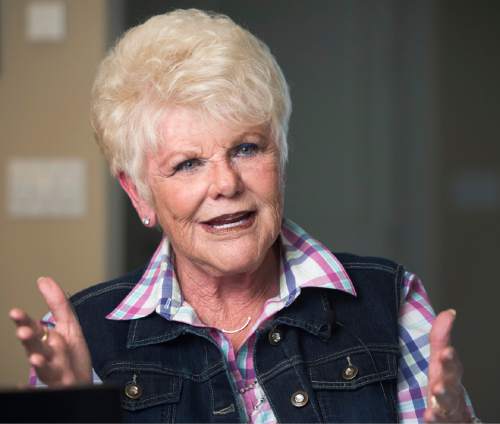 Rick Egan  |  The Salt Lake Tribune

Edna Anderson-Taylor talks about her love for children, in her Salt Lake City home. Taylor, known by many as "Miss Julie" from her 17 years as host of the "Romper Room" children's television show, Tuesday, November 3, 2015.