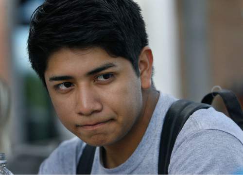 Scott Sommerdorf  |  Tribune file photo

Undocumented Deyvid (formerly David) Morales attends school at Salt Lake Community College as he awaits the outcome of a pending deportation hearing against the backdrop of a new policy by the Obama administration.
