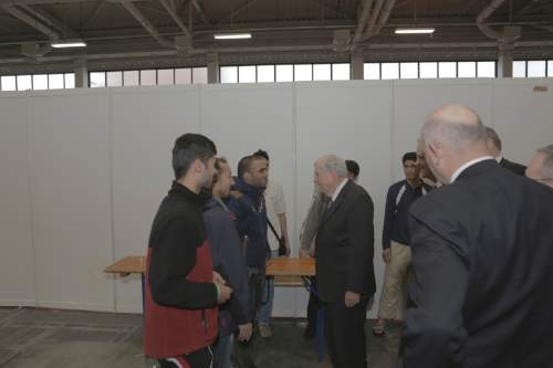 Courtesy  |  LDS Newsroom

Elder M. Russell Ballard of The Church of Jesus Christ of Latter-day Saints visits with guests of a refugee shelter in Berlin, Germany, Monday, November 16, 2015.