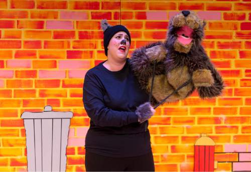 Rick Egan  |  The Salt Lake Tribune

Olivia Custodio, in "Art Dog," Salt Lake Acting Company's new annual play for kids. 
Monday, November 23, 2015.