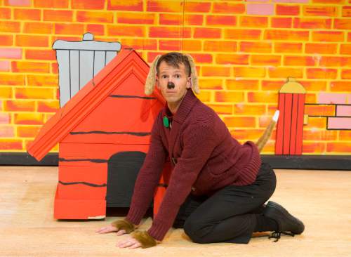 Rick Egan  |  The Salt Lake Tribune

Alexis Baigue in "Art Dog," Salt Lake Acting Company's new annual play for kids. 
Monday, November 23, 2015.