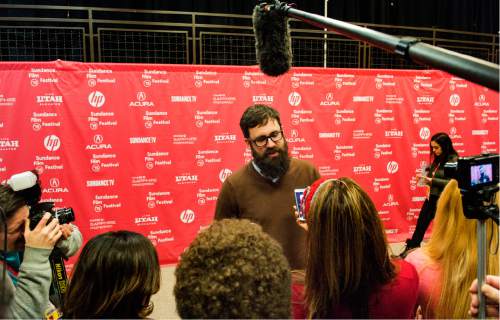 Rick Egan  |  The Salt Lake Tribune

Jared Hess talks to the press at the premiere of "Don Verdean" at Eccles Theater, at the 2015 Sundance Film Festival in Park City, Wednesday, Jan. 28, 2015.