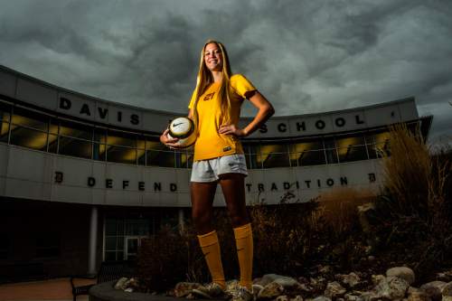 Chris Detrick  |  The Salt Lake Tribune
Mikayla Colohan poses for a portrait at Davis High School Thursday November 19, 2015.