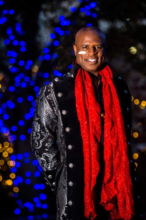 iChris Detrick  |  The Salt Lake Tribune
Singer Alex Boyé poses for a portrait at the Gallivan Center Tuesday, Dec. 8, 2015.