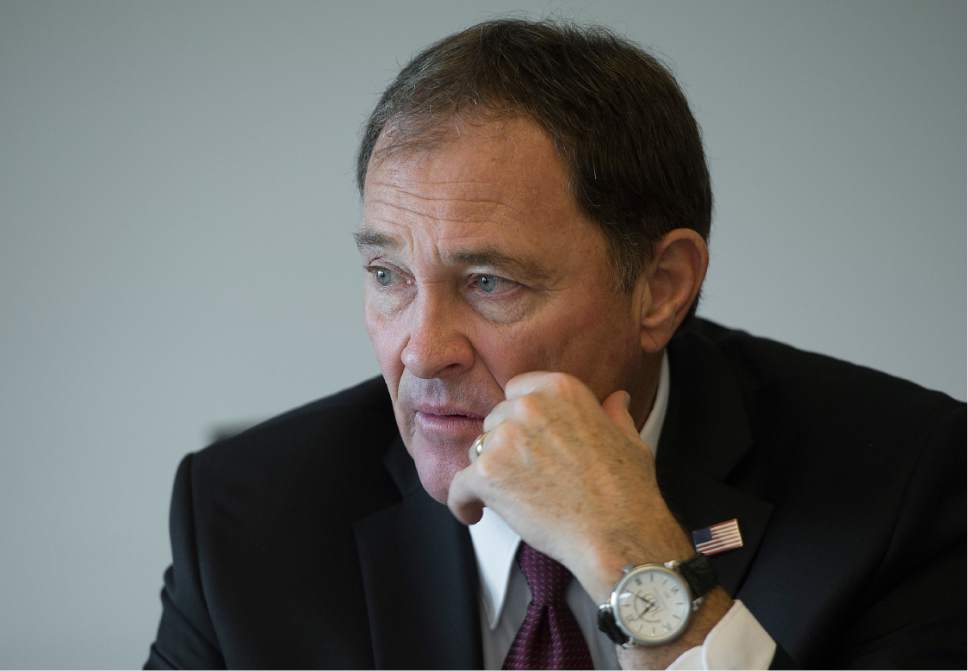 Scott Sommerdorf   |  Tribune file photo
Utah Gov. Gary Herbert, who appointed Utah Transit Authority Board Chairman H. David Burton, said of course UTA committee meetings should be open to the public.
He was among several critics of UTA's decision to move the meetings behind closed doors.