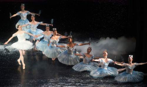 Steve Griffin  |  The Salt Lake Tribune

Dancers preform during Ballet West's final dress rehearsal of "The Nutcracker," at the Capitol Theatre in Salt Lake City, Wednesday, December 9, 2015.