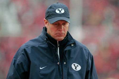 Trent Nelson  |  The Salt Lake Tribune

Bronco Mendenhall walks the sidelines as the Utes face BYU in the second quarter at Rice-Eccles Stadium Saturday, November 27, 2010.