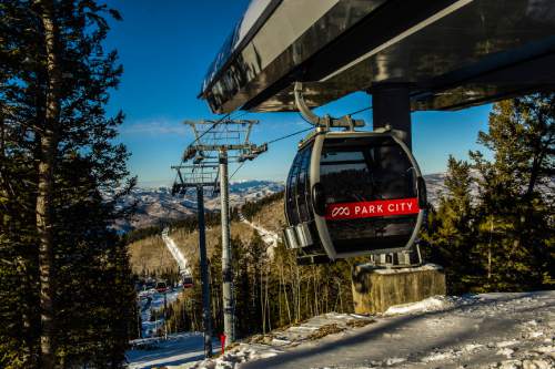 Chris Detrick  |  The Salt Lake Tribune
The Quicksilver Gondola connecting Park City Mountain Resort and Canyons Friday December 18, 2015.