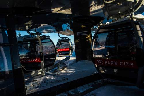 Chris Detrick  |  The Salt Lake Tribune
The Quicksilver Gondola connecting Park City Mountain Resort and Canyons Friday December 18, 2015.