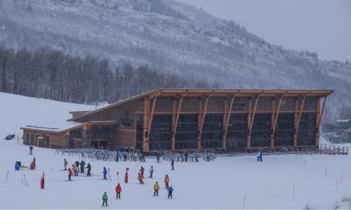 Francisco Kjolseth | The Salt Lake Tribune
Vail Resort spent $50 million during the off-season, including building the new Miners Camp restaurant next to Quicksilver Gondola, which connects the Park City side of the mountain with the Canyons side. A grand opening celebration for the gondola is scheduled for Friday.