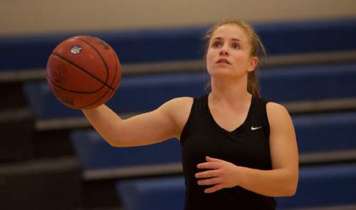 Lynn R. Johnson  | Special to the Tribune

Brianne Bremner, Panguitch girls basketball, during a recent practice.