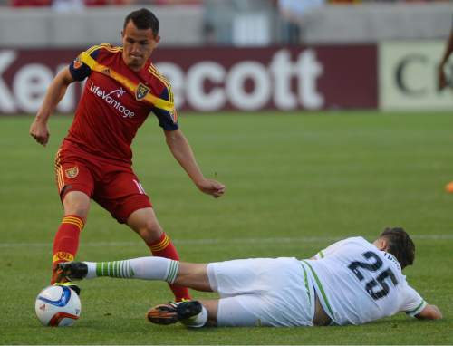 Steve Griffin  |  The Salt Lake Tribune


RSL's Luis Gil gets past a sliding Sounders 2 defender Aaron Long during the RSL versus Seattle Sounders 2 U.S. Open Cup game at Rio Tinto Stadium in Sandy, Tuesday, June 16, 2015.