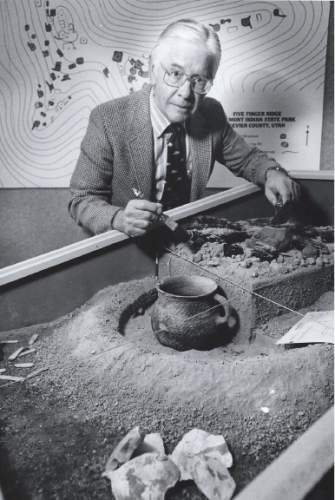 Tribune file photo
Donald V. Hague, seen here in this undated photo, spent half a century as curator and champion of the Natural History Museum of Utah. He died Nov. 11, 2015, at age 88.