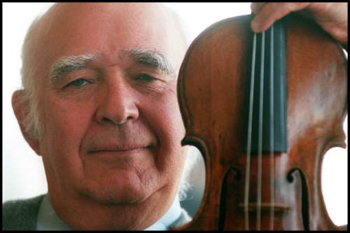 Steve Griffin  |  Salt Lake Tribune

Former Utah Symphony music director Joseph Silverstein, seen here in his Salt Lake home on April 18, 1998, died Nov. 21, 2015. He was 83.