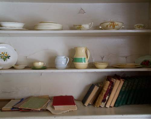 Lynn R. Johnson  |  Special to the Tribune

Antique dinner ware share shelf space in the main home of the Fielding Garr historic ranch.