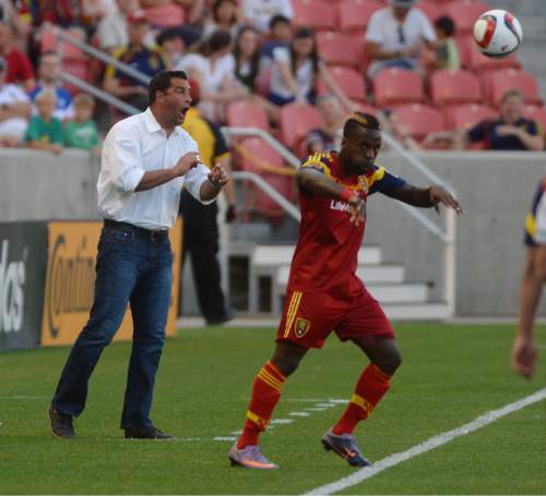 Steve Griffin  |  The Salt Lake Tribune


RSL head coach Jeff Cassar screams directions to his team during the RSL versus Seattle Sounders 2 U.S. Open Cup game at Rio Tinto Stadium in Sandy, Tuesday, June 16, 2015.