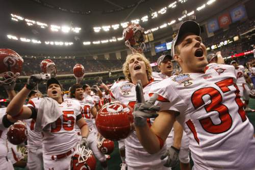 as the Utes face Alabama in the 4th quarter of 75th annual Sugar Bowl in New Orleans, Friday, January 2, 2009.

Chris Detrick/The Salt Lake Tribune