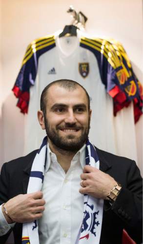 Steve Griffin  |  The Salt Lake Tribune


ìRSL introduces Yura Movsisyan to the local media: The 28-year-old striker returns to his former club after six seasons overseas in one of the most notable signings in club history at the Real Salt Lake store in Salt Lake City, Tuesday, January 19, 2016.