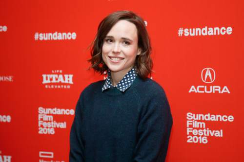 Actress Ellen Page poses at the premiere of "Tallulah" during the 2016 Sundance Film Festival on Saturday, Jan. 23, 2016, in Park City, Utah. (Photo by Danny Moloshok/Invision/AP)