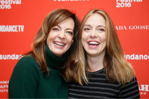 Actress Allison Janney, left, and director and writer Sian Heder, right, pose at the premiere of "Tallulah" during the 2016 Sundance Film Festival on Saturday, Jan. 23, 2016, in Park City, Utah. (Photo by Danny Moloshok/Invision/AP)