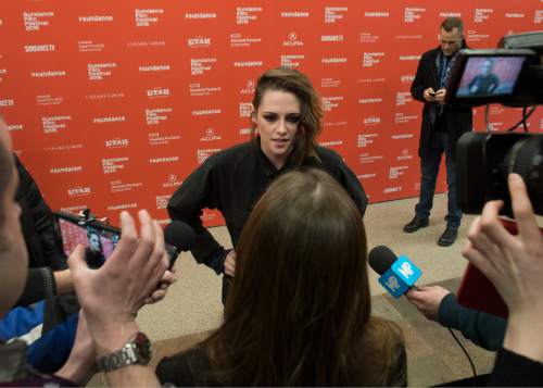 Rick Egan  |  The Salt Lake Tribune

Kristen Stewart, in Park City for the premiere of the film "Certain Women" during the Sundance Film Festival, at the Eccles Theatre, Sunday, January 24, 2016.