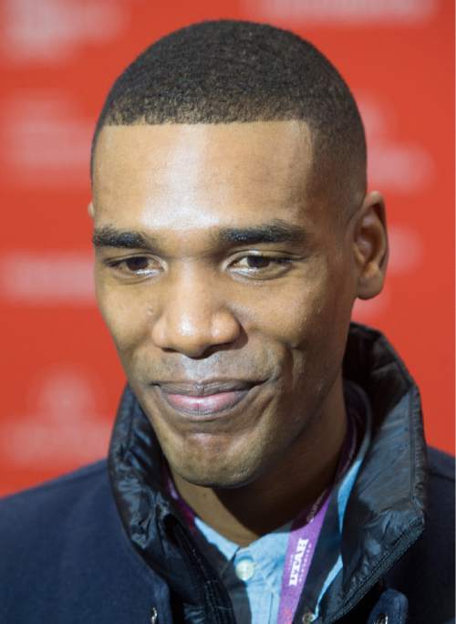 Rick Egan  |  The Salt Lake Tribune

Parker Sawyers at the 2016 Sundance Film Festival premiere in Park City, at the Eccles Theatre. Sawyers plays Barack Obama in the film "Southside With You," Sunday, January 24, 2016.