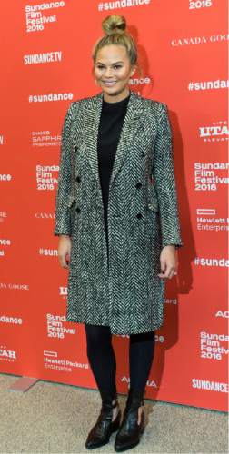 Rick Egan  |  The Salt Lake Tribune

Chrissy Tiegen, on the red carpet for the film "Southside With You," at the  2016 Sundance Film Festival premiere in Park City, at the Eccles Theatre, Sunday, January 24, 2016.