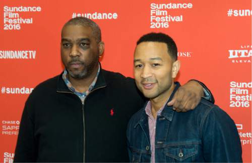 Rick Egan  |  The Salt Lake Tribune

Executive producers, Mike Jackson and John Legend on the red carpet for the film "Southside With You," at the  2016 Sundance Film Festival premiere in Park City, at the Eccles Theatre, Sunday, January 24, 2016.