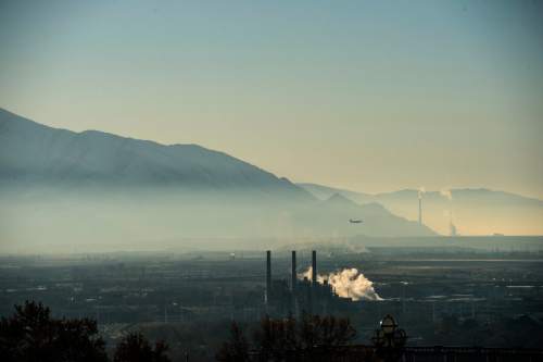 Chris Detrick  |  The Salt Lake Tribune
An inversion over the Salt Lake Valley on Tuesday, Dec. 1, 2015.