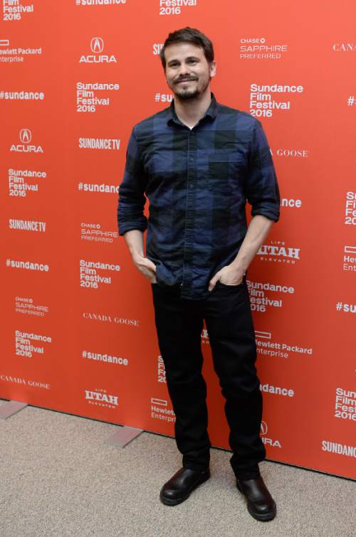 Francisco Kjolseth | The Salt Lake Tribune
Actor Jason Ritter poses for photographs prior to  the premiere of "The Intervention" on Tuesday, Jan. 26, at the 2016 Sundance Film Festival in Park City.