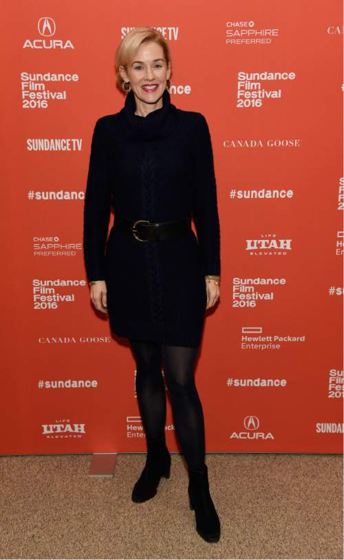 Penelope Ann Miller, a cast member in "The Birth of a Nation," poses at the premiere of the film at the 2016 Sundance Film Festival on Monday, Jan. 25, 2016, in Park City, Utah. (Photo by Chris Pizzello/Invision/AP)