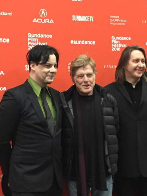 Brennan Smith  |  The Salt Lake Tribune

Jack White and Robert Redford, executive producers of "American Epic," and director Bernard McMahon,pose together at the premiere of the four-part PBS music documentary series at the 2016 Sundance Film Festival on Thursday, Jan. 28, 2016, in Park City.