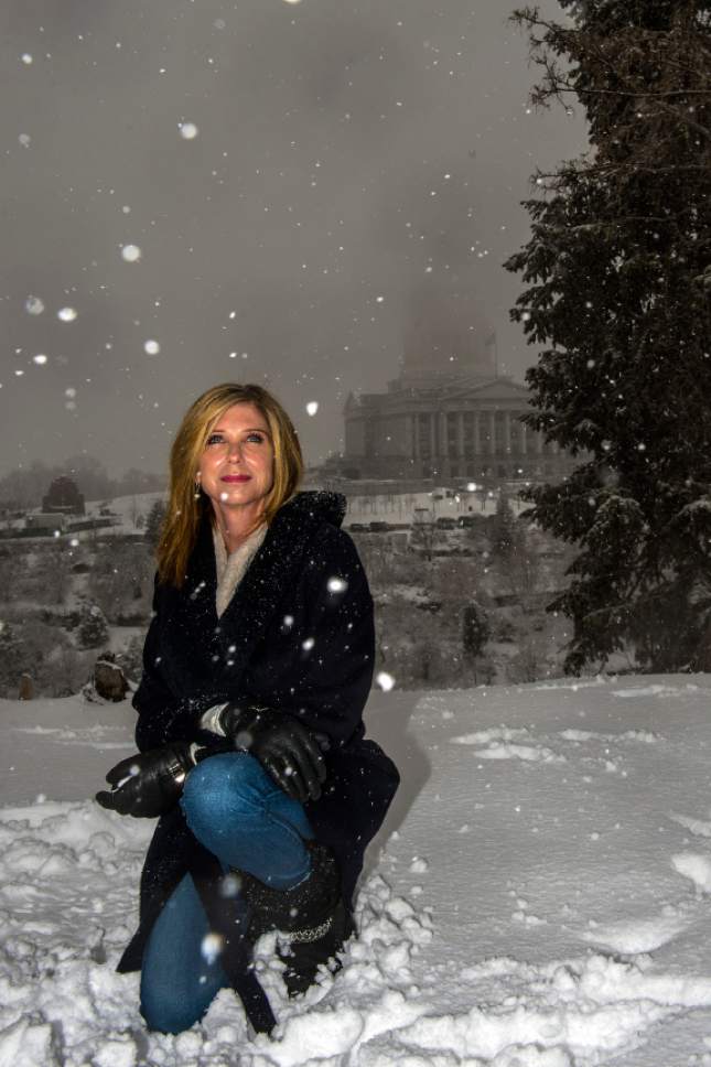 Chris Detrick  |  The Salt Lake Tribune
Carrie Snyder poses for a portrait Saturday January 30, 2016. Snyder has stage 4 lung cancer. Utah lawmakers are sponsoring bill to allow terminally ill patients to receive a prescription for life-ending drugs.