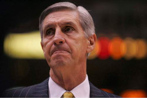 Trent Nelson  |  Tribune file photo

Jerry Sloan coaches a game against the Pistons in 2004.
