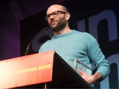 Rick Egan  |  The Salt Lake Tribune

Robert Greene receives the Special Jury Award for Writing for the film "Kate Plays Christine" at the Sundance Film Festival Awards Ceremony in Park City, Saturday, January 30, 2016.