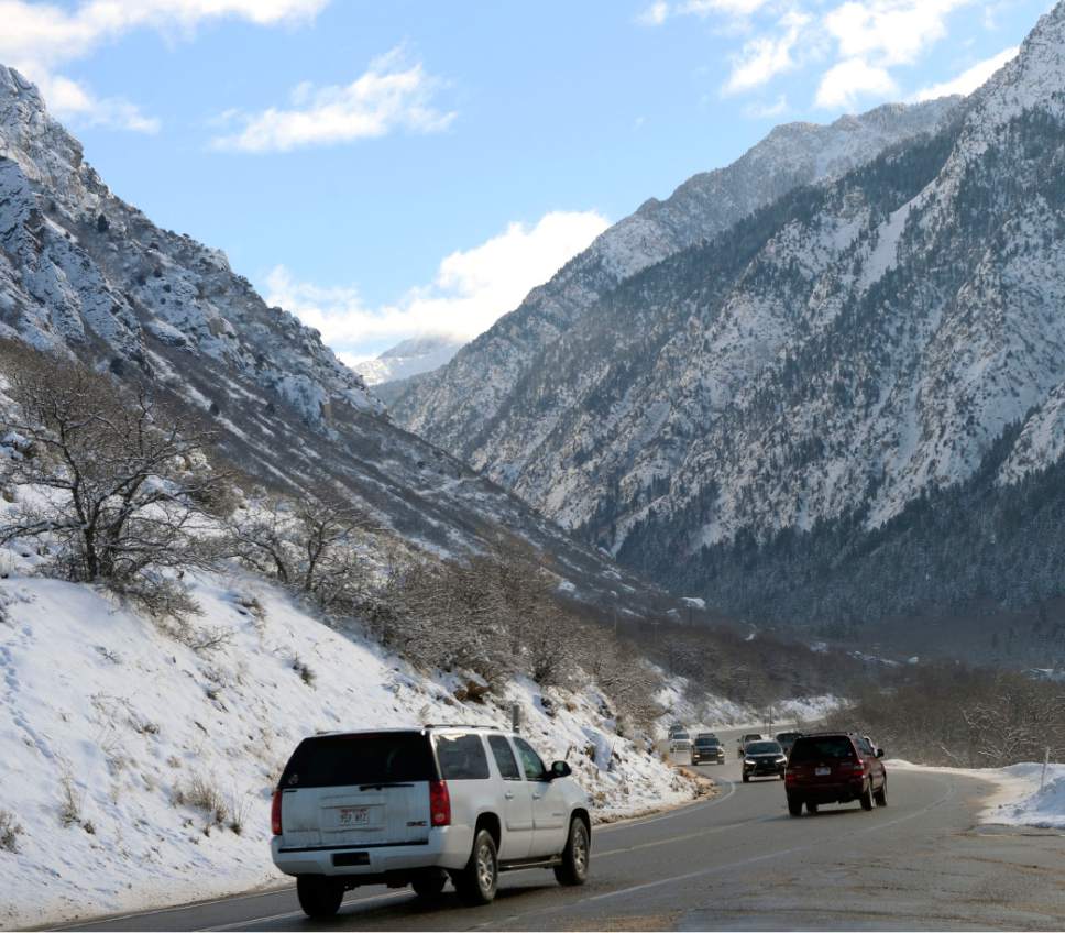 Al Hartmann  |  The Salt Lake Tribune
Traffic was brisk in Little Cottonwood Canyon Friday Feb. 5 after an overnight storm dropped some snow at the resorts. Phase 2 of the Mountain Accord process is being launched.  It's emphasis will be to deal with existing traffic problems in the two Cottonwood canyons