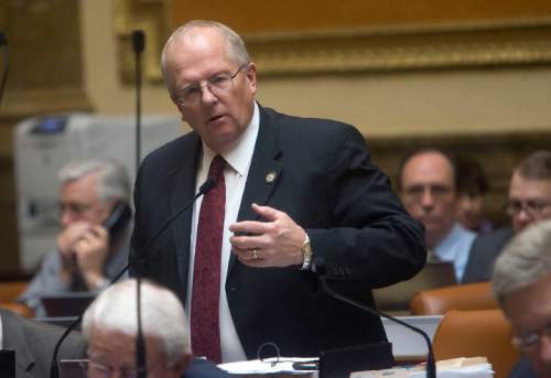 Al Hartmann  |  Tribune file photo
Rep. Mike Noel , R-Utah, proposes to make all state attorneys at-will employees of the Utah attorney general. A.G. Sean Reyes opposes the measure.