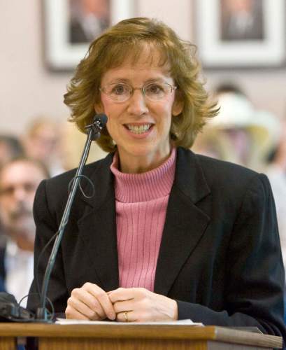Laura Bunker was one of the only speakers to voice an opinion that was against changing the current laws concerning private clubs at today' public hearing at the UDABC offices on Wednesday, June 11 2008. Paul Fraughton /The Salt Lake Tribune 2008