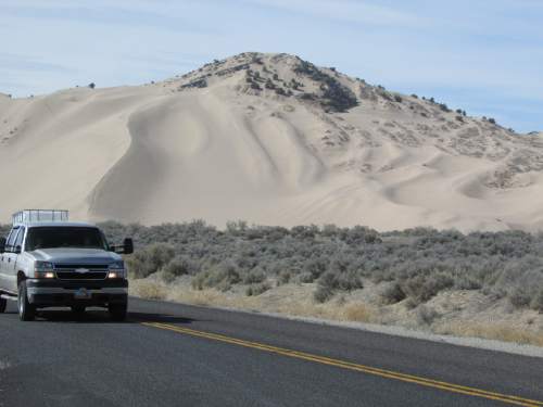 Tom Wharton  |  The Salt Lake Tribune

Sand Mountain, the major part of the Little Sahara Recreation Area west of Nephi, is a popular Easter weekend destination for OHV enthusiasts.