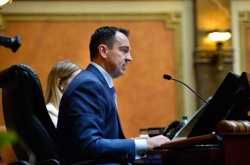 Scott Sommerdorf   |  The Salt Lake Tribune
Speaker of the House, Greg Hughes, R-Draper, in the Utah House of Representatives, Wednesday, January 28, 2015.