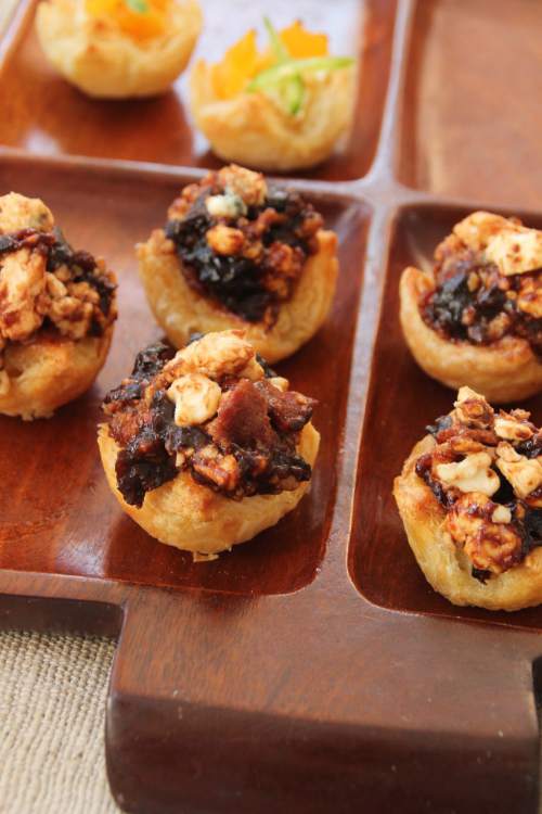 Oscar party puff pastry hors d'oeuvres for the pastry impaired home