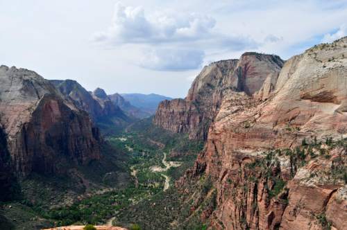 Erin Alberty  |  The Salt Lake Tribune
Angels Landing offers sweeping views of Zion Canyon.