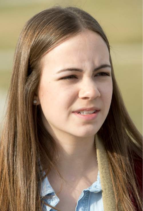 Rick Egan  |  The Salt Lake Tribune

Mariam Briggs, a Senior at Herriman High school talks about distracted driving, Thursday, March 17, 2016.