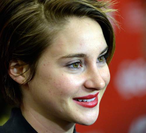 Rick Egan  | The Salt Lake Tribune 
 
Shailene Woodley at the Eccles Theatre for the premiere of  "White Bird in a Blizzard," at the Sundance Film Festival in Park City, Monday, Jan. 20,