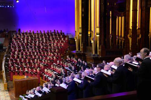 Scott Sommerdorf   |  The Salt Lake Tribune
The Mormon Tabernacle Choir and Orchestra at Temple Square will present Handel's "Messiah" in the Tabernacle, Friday, April 18, 2014. This is the event that "sold out" of free tickets in 7.5 minutes.