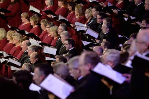 Scott Sommerdorf   |  The Salt Lake Tribune
The Mormon Tabernacle Choir and Orchestra at Temple Square will present Handel's "Messiah" in the Tabernacle, Friday, April 18, 2014. This is the event that "sold out" of free tickets in 7.5 minutes.