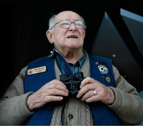 Rick Egan  | The Salt Lake Tribune 

Bear River Migratory Bird Refuge, Bob Ebeling, 84, has given 10,000 plus hours in volunteer service in the past 23 years, Friday, March 8, 2013.