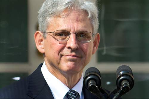 Federal appeals court judge Merrick Garland  is introduced as President Barack Obama's nominee for the Supreme Court during an announcement in the Rose Garden of the White House, in Washington, Wednesday, March 16, 2016. Garland, 63, is the chief judge for the United States Court of Appeals for the District of Columbia Circuit, a court whose influence over federal policy and national security matters has made it a proving ground for potential Supreme Court justices. (AP Photo/Pablo Martinez Monsivais)