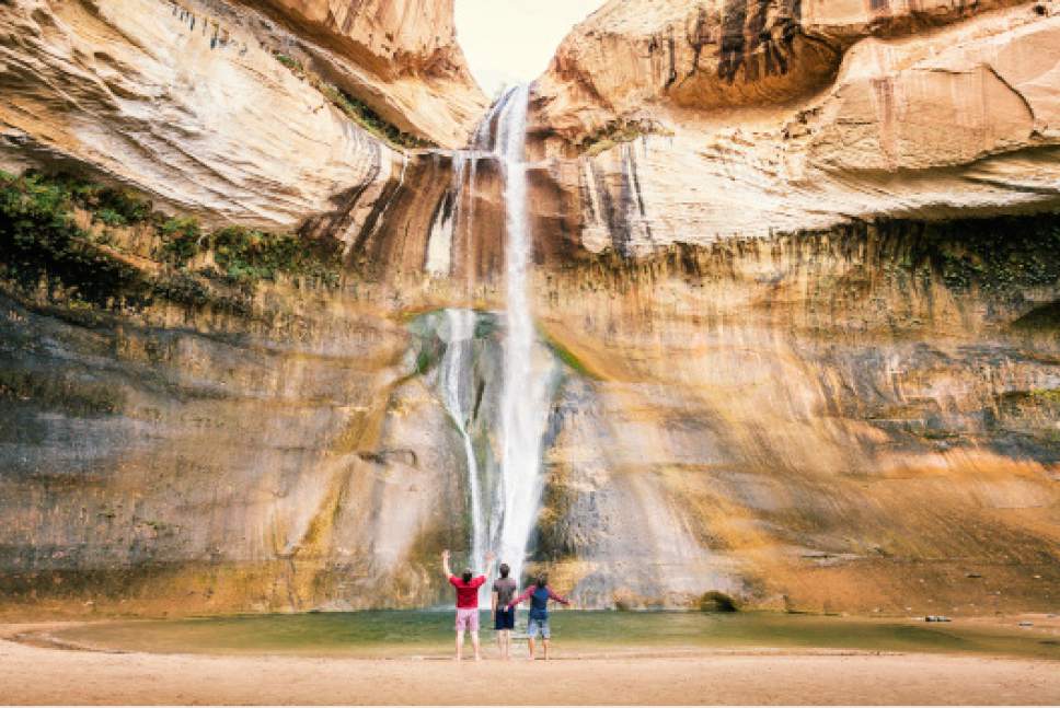 Michael Kunde  |  Courtesy

A "great American road trip" through Utah will take visitors to idyllic places like Lower Calf Creek Falls, a theme of the $4.6 million "Road To Mighty" marketing campaign launched by the Utah Office of Tourism.